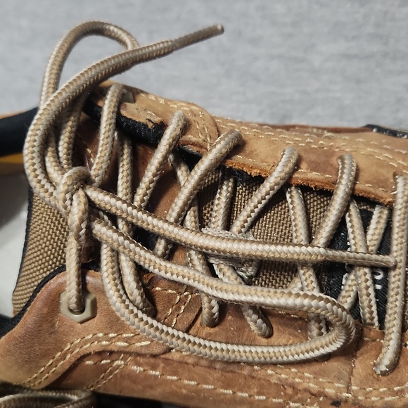 CATERPILLAR Men's Brown Leather Composite Toe Work Shoes Sneakers Low-Top Boots - Picture 9 of 17